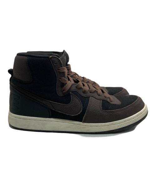 NIKE（ナイキ）NIKE (ナイキ) Terminator High ブラック×ブラウン サイズ:US10.5/UK9.5/EUR44.5/cm28.5/BR42.5/CN285の古着・服飾アイテム