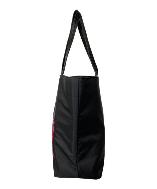 VERSACE JEANS COUTURE（ヴェルサーチ ジーンズクチュール）VERSACE JEANS COUTURE (ヴェルサーチ ジーンズクチュール) ロゴトートバッグ ブラックの古着・服飾アイテム