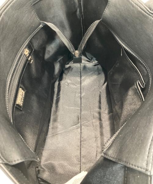 VERSACE JEANS COUTURE（ヴェルサーチ ジーンズクチュール）VERSACE JEANS COUTURE (ヴェルサーチ ジーンズクチュール) ロゴトートバッグ ブラックの古着・服飾アイテム