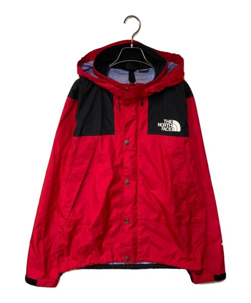 THE NORTH FACE（ザ ノース フェイス）THE NORTH FACE (ザ ノース フェイス) MOUNTAIN RAINTEX JACKET レッド×ブラック サイズ:Lの古着・服飾アイテム
