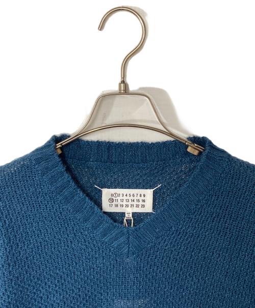 Maison Margiela（メゾンマルジェラ）Maison Margiela (メゾンマルジェラ) Boucle ニット ブルー サイズ:Ｍ 未使用品の古着・服飾アイテム