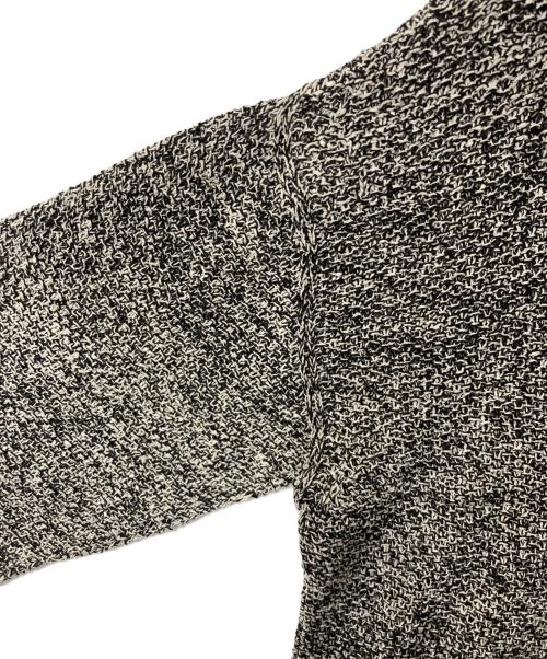 Spick and Span（スピック＆スパン）Spick and Span (スピック＆スパン) ペーパーヤーン2WAYルーズプルオーバー ブラック×ホワイト サイズ:表記無しの古着・服飾アイテム