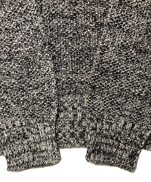 Spick and Span（スピック＆スパン）Spick and Span (スピック＆スパン) ペーパーヤーン2WAYルーズプルオーバー ブラック×ホワイト サイズ:表記無しの古着・服飾アイテム