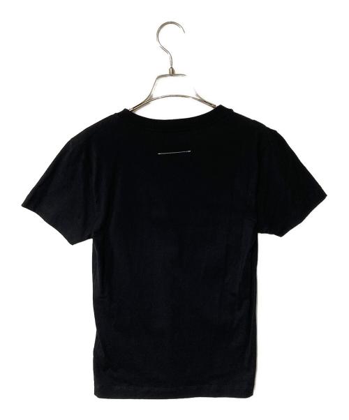 MM6 Maison Margiela（エムエムシックスメゾンマルジェラ）MM6 Maison Margiela (エムエムシックスメゾンマルジェラ) VネックTシャツ ブラック サイズ:Sの古着・服飾アイテム