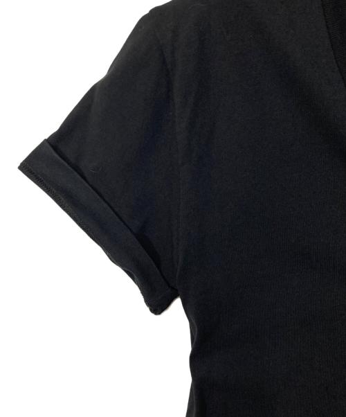 MM6 Maison Margiela（エムエムシックスメゾンマルジェラ）MM6 Maison Margiela (エムエムシックスメゾンマルジェラ) VネックTシャツ ブラック サイズ:Sの古着・服飾アイテム