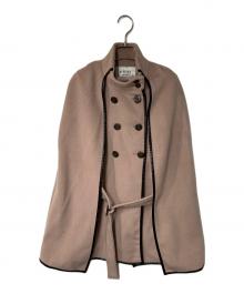 eimy istoire（エイミーイストワール）の古着「パイピングデザインマントコート」｜ピンク