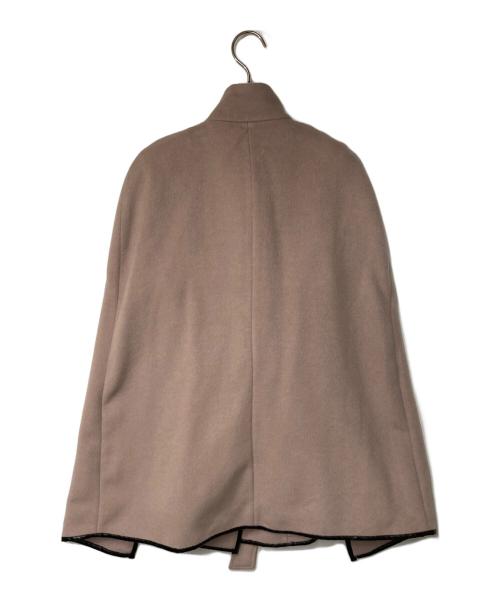 eimy istoire（エイミーイストワール）eimy istoire (エイミーイストワール) パイピングデザインマントコート ピンク サイズ:Freeの古着・服飾アイテム