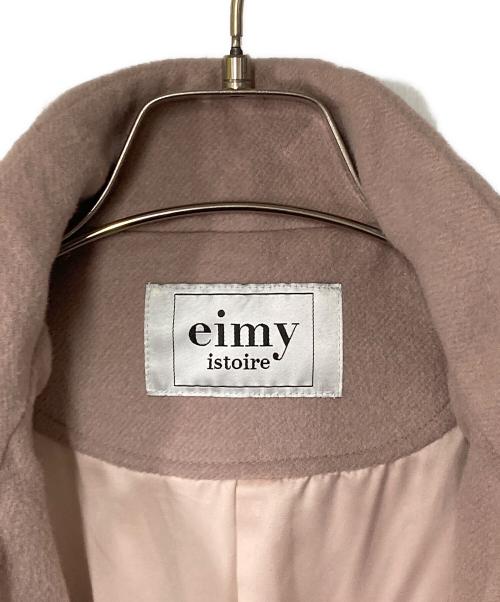 eimy istoire（エイミーイストワール）eimy istoire (エイミーイストワール) パイピングデザインマントコート ピンク サイズ:Freeの古着・服飾アイテム