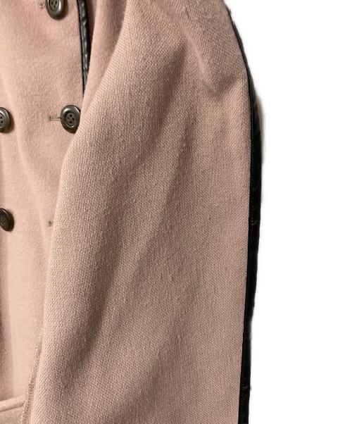 eimy istoire（エイミーイストワール）eimy istoire (エイミーイストワール) パイピングデザインマントコート ピンク サイズ:Freeの古着・服飾アイテム