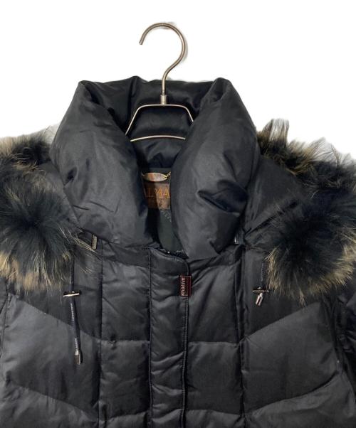 BALMAIN（バルマン）BALMAIN (バルマン) ラクーンファーフーデットダウンコート ブラック サイズ:Lの古着・服飾アイテム