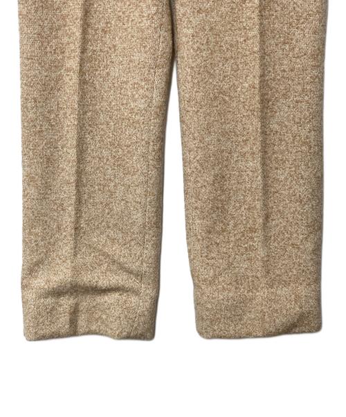 Harrods（ハロッズ）Harrods (ハロッズ) ラビットファー付ツイードセットアップ ベージュ サイズ:2の古着・服飾アイテム