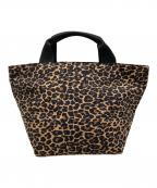 Herve Chapelierエルベシャプリエ）の古着「レオパード柄ナイロン舟型トート」｜ブラウン×ブラック