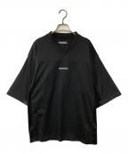 NEIGHBORHOODネイバーフッド）の古着「VネックTシャツ」｜ブラック