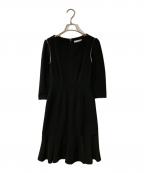 CELFORDセルフォード）の古着「レース切替ワンピース」｜ブラック