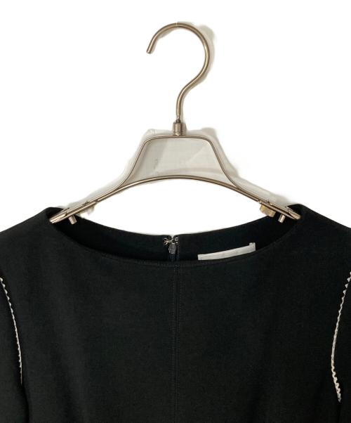 CELFORD（セルフォード）CELFORD (セルフォード) レース切替ワンピース ブラック サイズ:36の古着・服飾アイテム