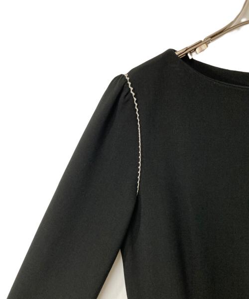 CELFORD（セルフォード）CELFORD (セルフォード) レース切替ワンピース ブラック サイズ:36の古着・服飾アイテム