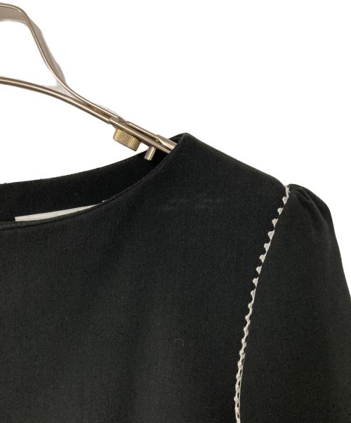 CELFORD（セルフォード）CELFORD (セルフォード) レース切替ワンピース ブラック サイズ:36の古着・服飾アイテム