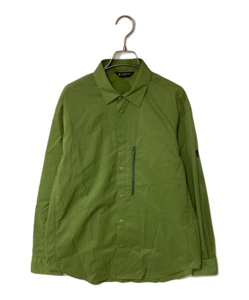 DESCENTE ALLTERRAIN（デザイント オルテライン）Descente ALLTERRAIN (デザイント オルテライン) allterrain81 ナイロンシャツ グリーン サイズ:Ｍの古着・服飾アイテム