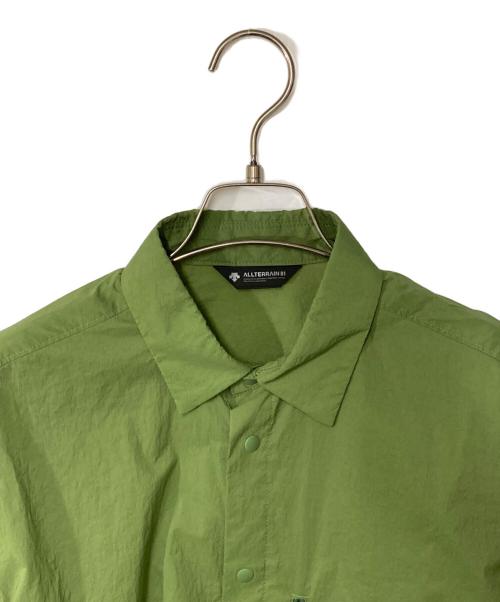 DESCENTE ALLTERRAIN（デザイント オルテライン）Descente ALLTERRAIN (デザイント オルテライン) allterrain81 ナイロンシャツ グリーン サイズ:Ｍの古着・服飾アイテム