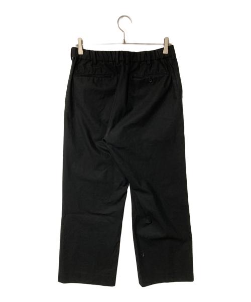 MARKAWARE（マーカウェア）MARKAWARE (マーカウェア) WIDE STRAIGHT TROUSERS ORGANIC COTTON GABARDINE ブラック サイズ:3の古着・服飾アイテム