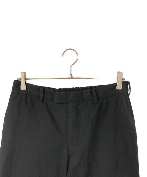 MARKAWARE（マーカウェア）MARKAWARE (マーカウェア) WIDE STRAIGHT TROUSERS ORGANIC COTTON GABARDINE ブラック サイズ:3の古着・服飾アイテム