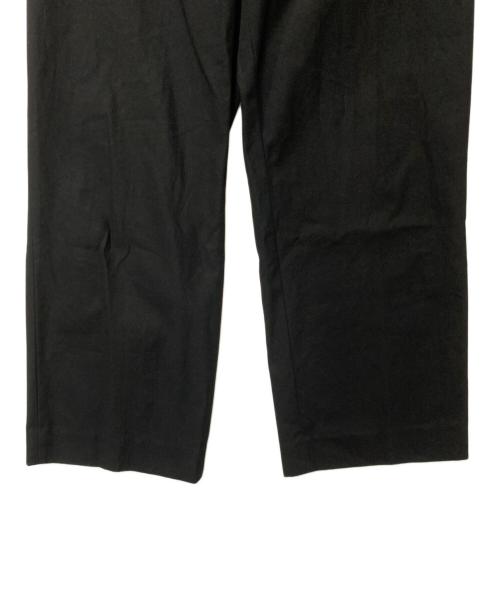 MARKAWARE（マーカウェア）MARKAWARE (マーカウェア) WIDE STRAIGHT TROUSERS ORGANIC COTTON GABARDINE ブラック サイズ:3の古着・服飾アイテム