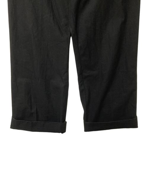 MARKAWARE（マーカウェア）MARKAWARE (マーカウェア) WIDE STRAIGHT TROUSERS ORGANIC COTTON GABARDINE ブラック サイズ:3の古着・服飾アイテム