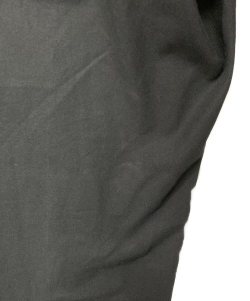 MARKAWARE（マーカウェア）MARKAWARE (マーカウェア) WIDE STRAIGHT TROUSERS ORGANIC COTTON GABARDINE ブラック サイズ:3の古着・服飾アイテム