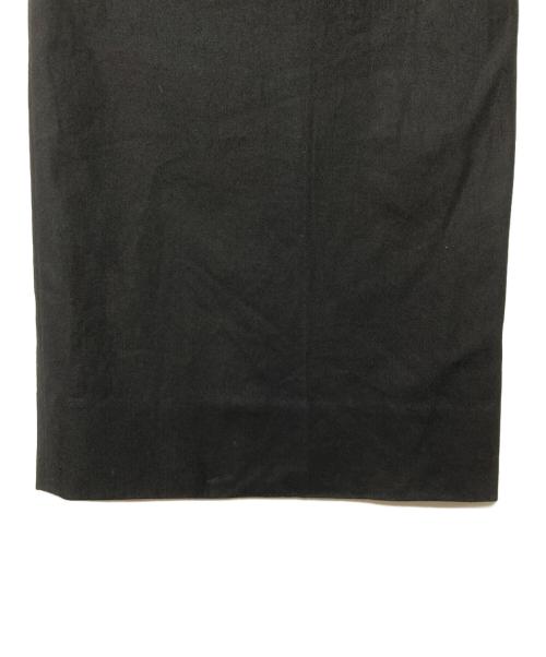 MARKAWARE（マーカウェア）MARKAWARE (マーカウェア) WIDE STRAIGHT TROUSERS ORGANIC COTTON GABARDINE ブラック サイズ:3の古着・服飾アイテム