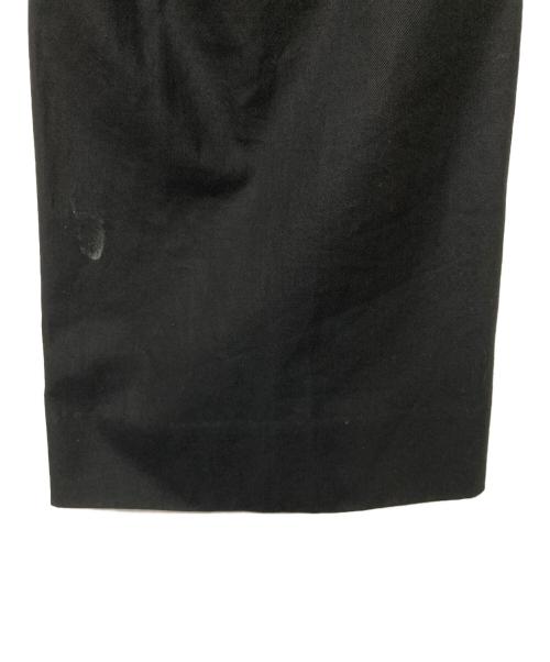 MARKAWARE（マーカウェア）MARKAWARE (マーカウェア) WIDE STRAIGHT TROUSERS ORGANIC COTTON GABARDINE ブラック サイズ:3の古着・服飾アイテム