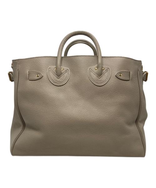 YOUNG & OLSEN The DRYGOODS STORE（ヤングアンドオルセン ザ ドライグッズストア）YOUNG & OLSEN The DRYGOODS STORE (ヤングアンドオルセン ザ ドライグッズストア) EMBOSSED LEATHER BELTED TOTE M ベージュの古着・服飾アイテム