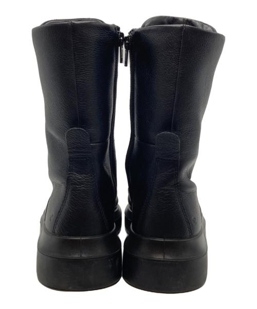 ECCO（エコー）ECCO (エコー) Nouvelle レザーレースアップブーツ ブラック サイズ:39の古着・服飾アイテム