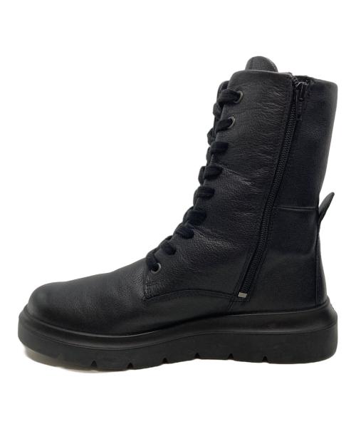 ECCO（エコー）ECCO (エコー) Nouvelle レザーレースアップブーツ ブラック サイズ:39の古着・服飾アイテム