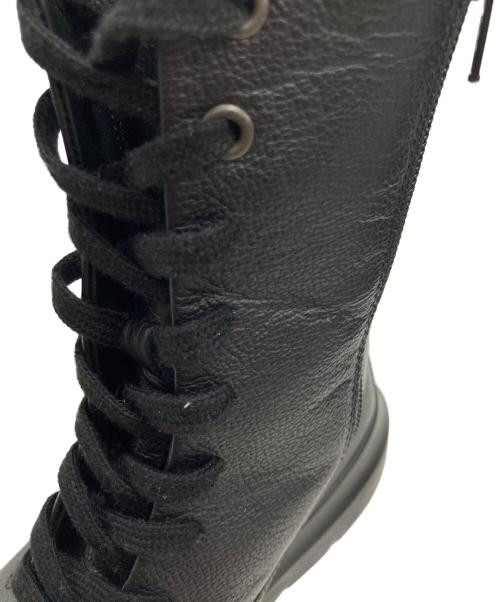 ECCO（エコー）ECCO (エコー) Nouvelle レザーレースアップブーツ ブラック サイズ:39の古着・服飾アイテム