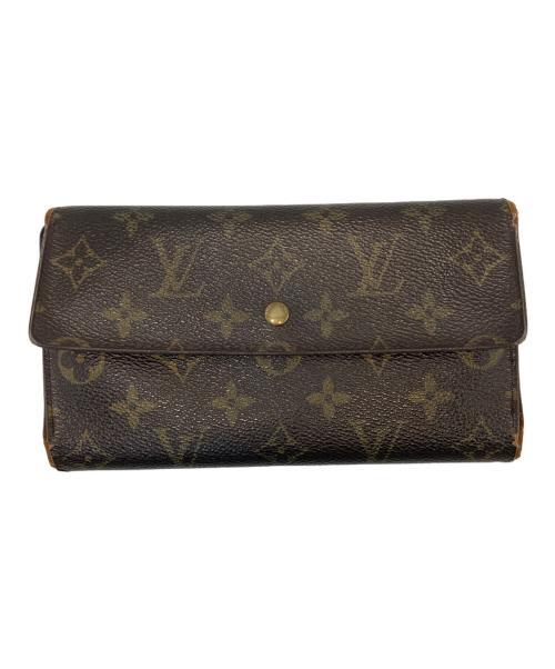 LOUIS VUITTON（ルイ ヴィトン）LOUIS VUITTON (ルイ ヴィトン) ポルトトレゾール 3つ折り財布 ブラウンの古着・服飾アイテム