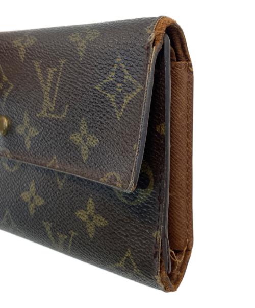 LOUIS VUITTON（ルイ ヴィトン）LOUIS VUITTON (ルイ ヴィトン) ポルトトレゾール 3つ折り財布 ブラウンの古着・服飾アイテム