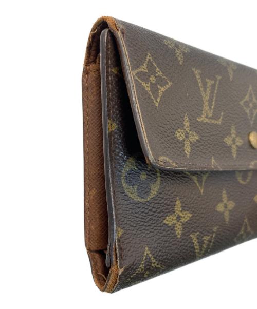 LOUIS VUITTON（ルイ ヴィトン）LOUIS VUITTON (ルイ ヴィトン) ポルトトレゾール 3つ折り財布 ブラウンの古着・服飾アイテム