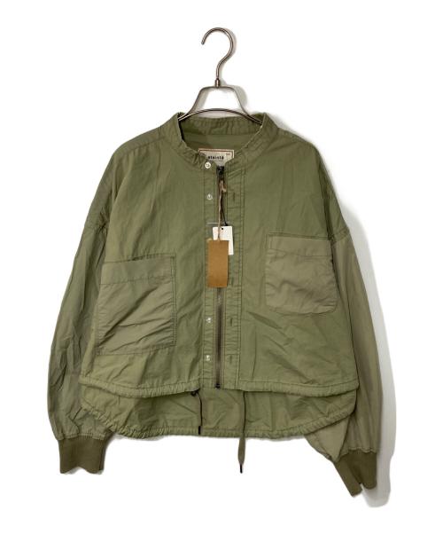 etsinta（エシンタ）etsinta (エシンタ) リメイクZIPシャツジャケット カーキ サイズ:Free 未使用品の古着・服飾アイテム