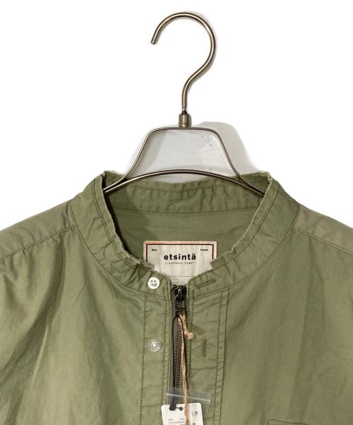 etsinta（エシンタ）etsinta (エシンタ) リメイクZIPシャツジャケット カーキ サイズ:Free 未使用品の古着・服飾アイテム