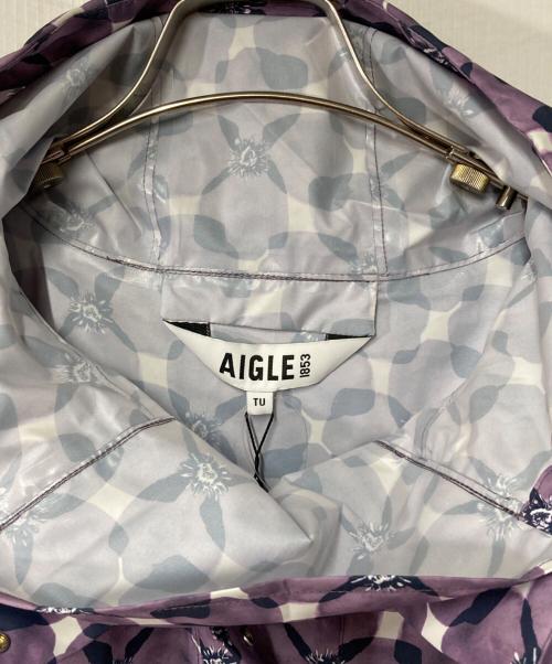 AIGLE（エーグル）AIGLE (エーグル) 防水 軽量 パッカブルポンチョ パープル サイズ:L 未使用品の古着・服飾アイテム