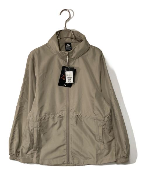 UNDER ARMOUR（アンダーアーマー）UNDER ARMOUR (アンダーアーマー) UAウーブン フルジップ フーディー ベージュ サイズ:Ｍ 未使用品の古着・服飾アイテム