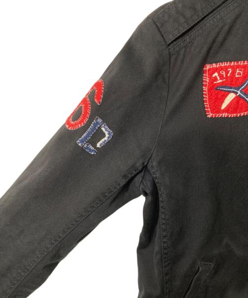 DIESEL（ディーゼル）DIESEL (ディーゼル) ワッペンモチーフジャケット ブラック サイズ:Sの古着・服飾アイテム