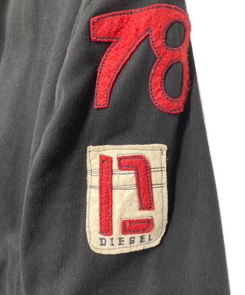 DIESEL（ディーゼル）DIESEL (ディーゼル) ワッペンモチーフジャケット ブラック サイズ:Sの古着・服飾アイテム