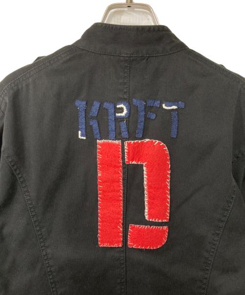 DIESEL（ディーゼル）DIESEL (ディーゼル) ワッペンモチーフジャケット ブラック サイズ:Sの古着・服飾アイテム