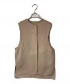 machattマチャット）の古着「リバーウールベスト」｜ベージュ