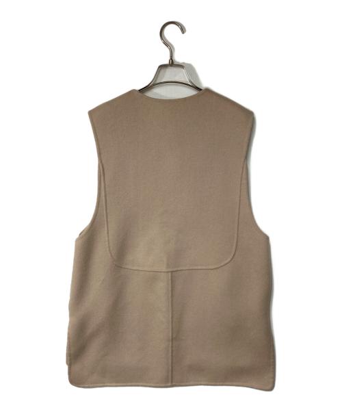 machatt（マチャット）machatt (マチャット) リバーウールベスト ベージュ サイズ:Freeの古着・服飾アイテム
