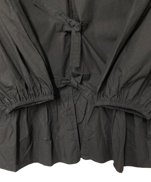 GANNI（ガニー）Ganni (ガニー) Cotton Poplin Peplum Blouse ブラック サイズ:36の古着・服飾アイテム