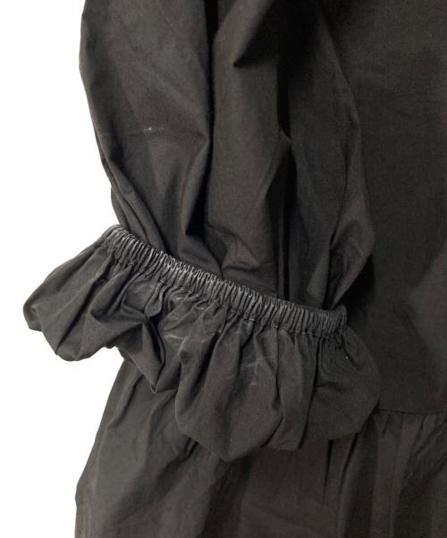 GANNI（ガニー）Ganni (ガニー) Cotton Poplin Peplum Blouse ブラック サイズ:36の古着・服飾アイテム