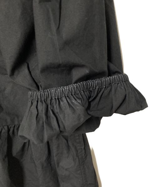 GANNI（ガニー）Ganni (ガニー) Cotton Poplin Peplum Blouse ブラック サイズ:36の古着・服飾アイテム