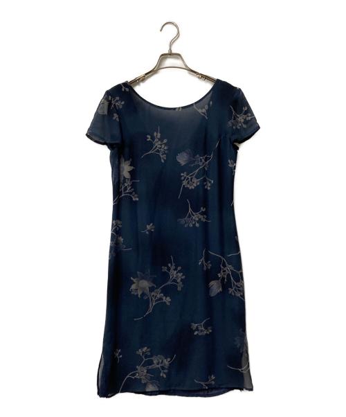 MaxMara（マックスマーラ）MaxMara (マックスマーラ) 半袖ワンピース ネイビー サイズ:38の古着・服飾アイテム